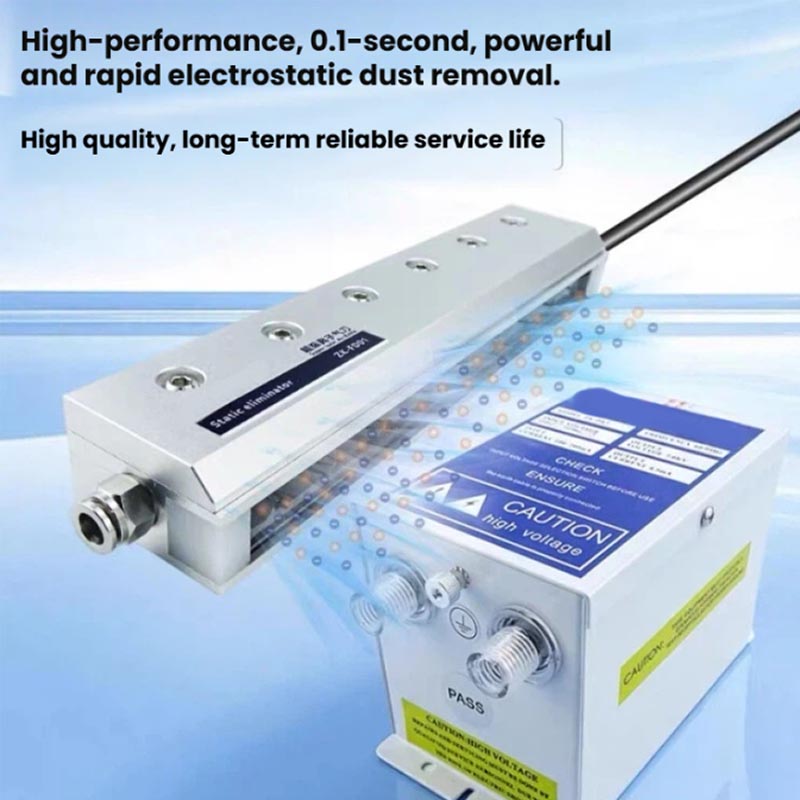 Ac Power Supply - 水平型ACイオンエアナイフバー静電気除去キット工業用帯電防止イオナイザー電源セット粉塵静電気除去器