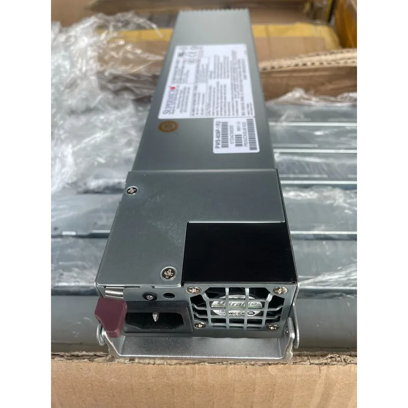 Power Supply 650W - Supermicro PWS-609P-1R2 650Wサーバー電源ユニット、純正交換用ユニット、データセンター向け高効率冗長PSU