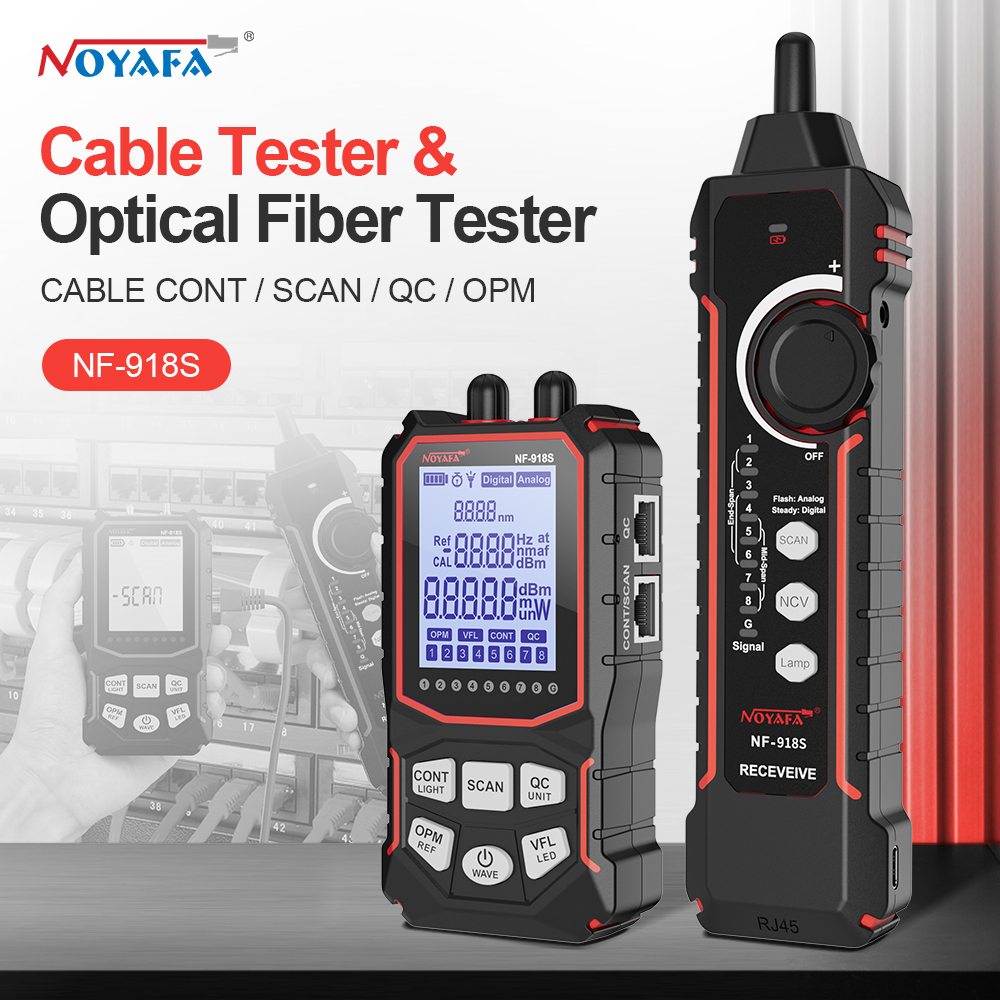 Power Supply Tester - Noyafa-ネットワークケーブルテスター,液晶ディスプレイ,ケーブルトラッカー,パイカー,光電源計,視覚障害ロケーター,ネットワークツール,NF-918S