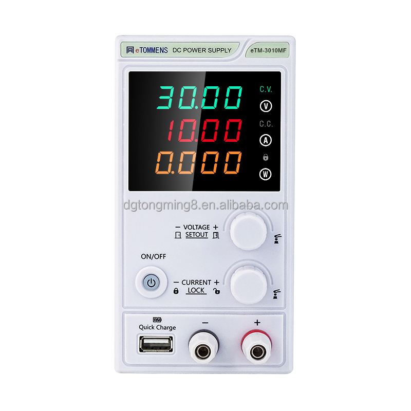 Smps Power Supply - 300W ETM-3010MF 30V10A 4桁LEDディスプレイ搭載 工業用DC電源 安定化型SMPS