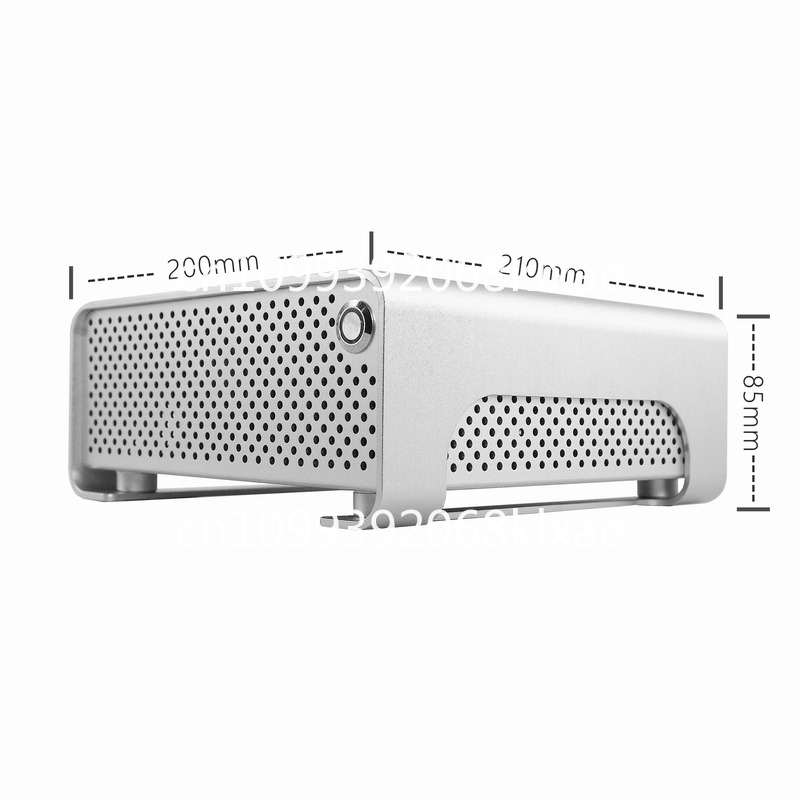 Atx Power Supply - MGP 全アルミニウム製ミニITXシャーシ DC-ATX電源 DIYデスクトップ 超薄型水平核ディスプレイ