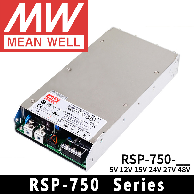 Power Supply 750W - Mean Well RSP-750-5/12/15/24/27/48 ミーンウェル 750W AC/DC