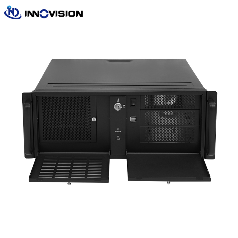 Psu Computer - 高品質4Uラック型産業用コンピューターケース 1.2mm ATXボード対応 3つの5.25インチCD-ROMベイ ATXミニ冗長電源ユニット 4U