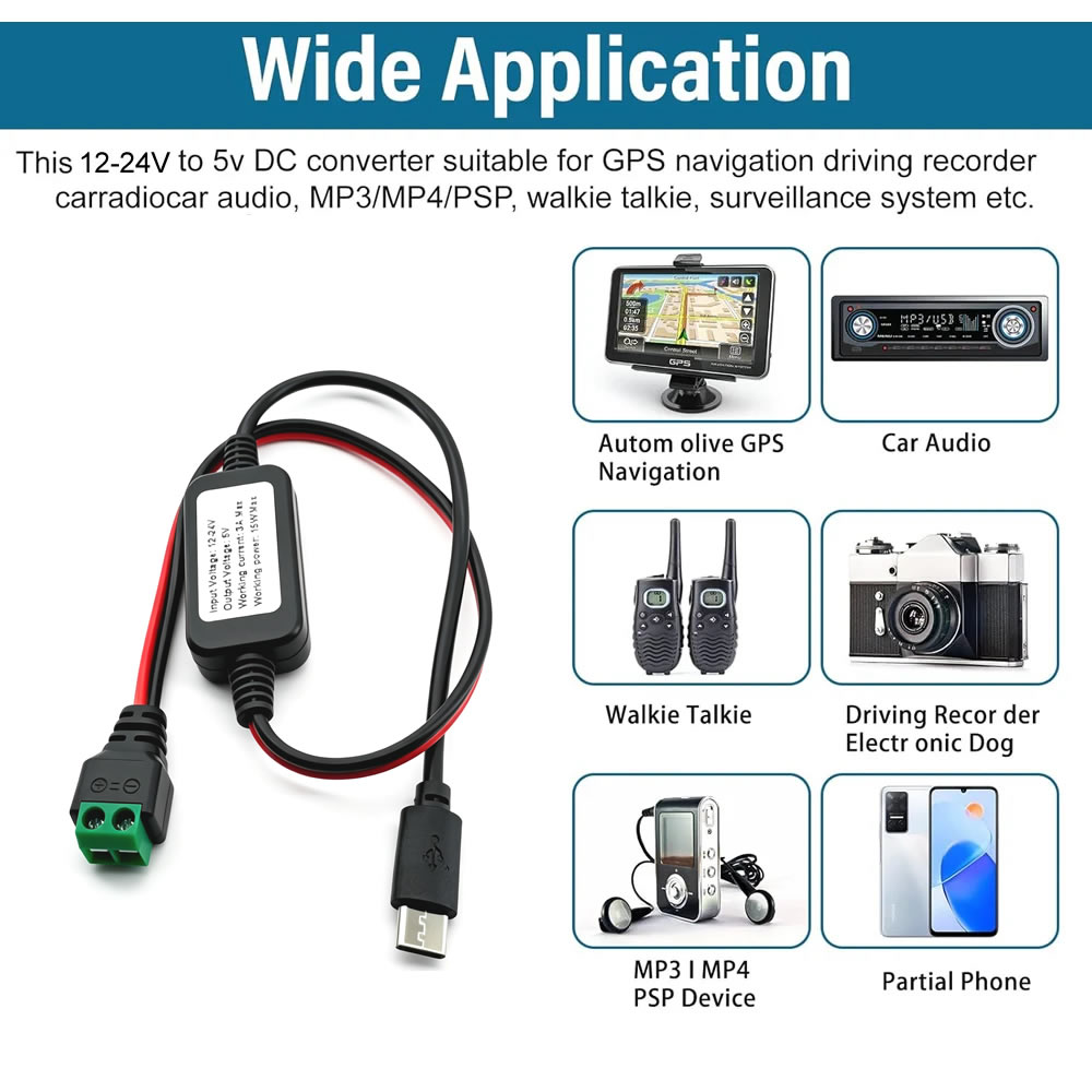 12V/24V から 5V へのコンバータ DC-DC バッ - Modular Power Supply のレビューと価格