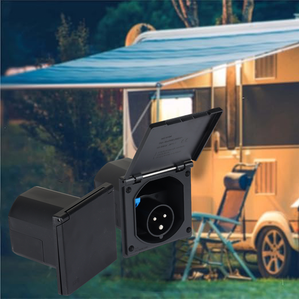 RV 電源プラグソケット 220V-240V 16A 外部フ - Power Supply のレビューと価格