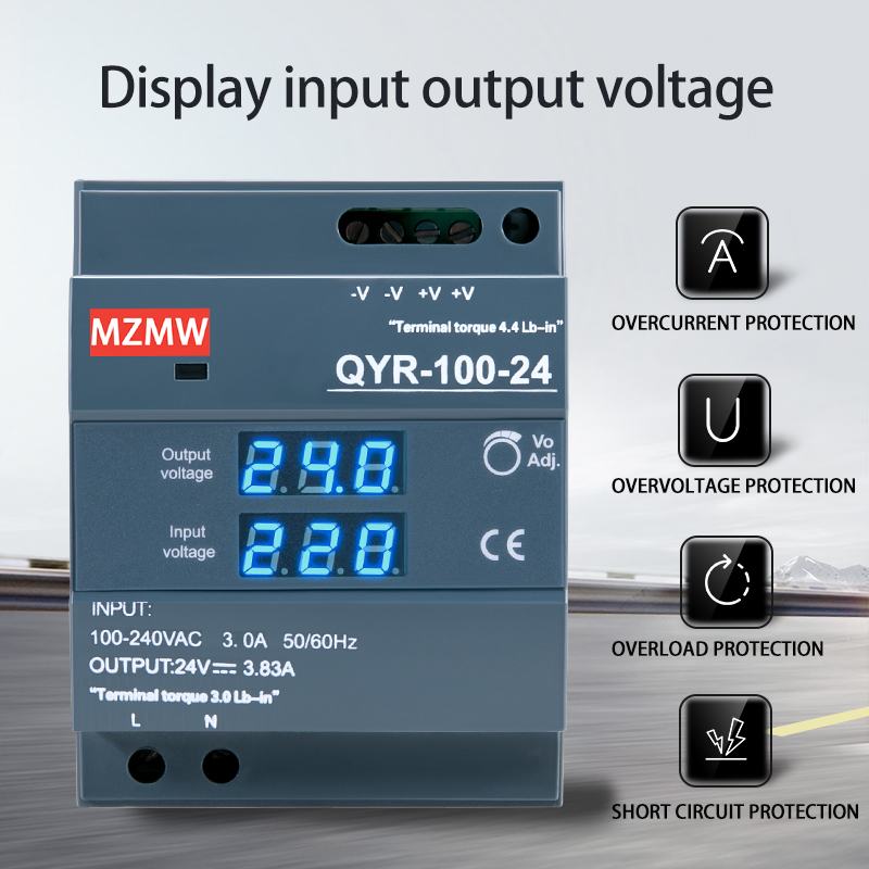MZMW 60W 100W 150W DINレールスイッチン - Smps Power Supply のレビューと価格