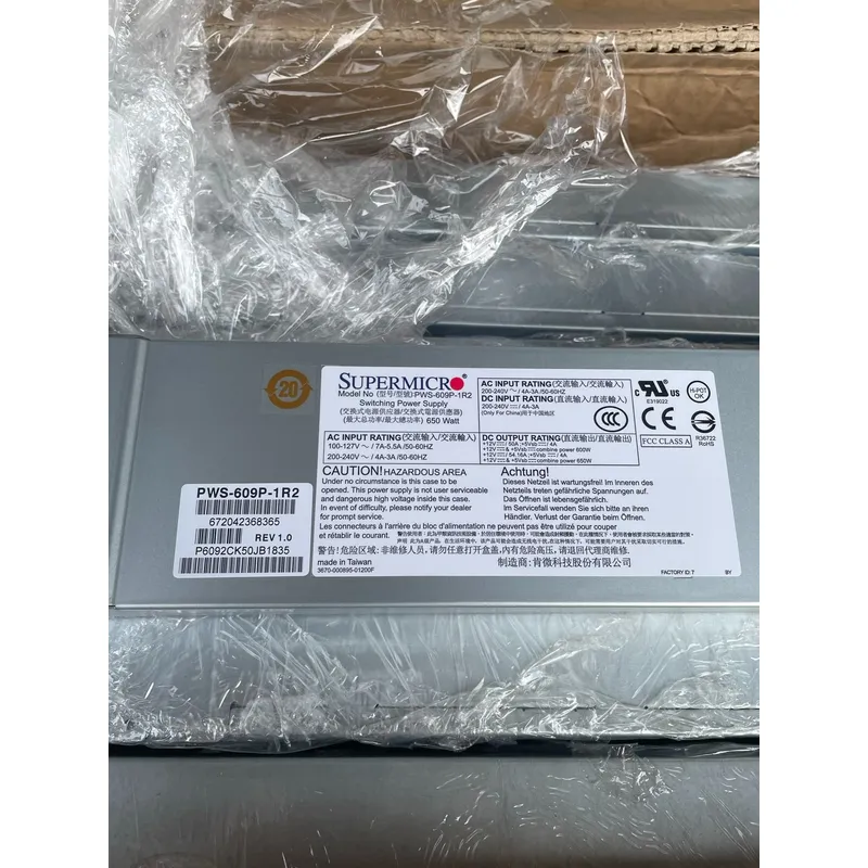 Supermicro PWS-609P-1R2 650Wサー - Power Supply 650W のレビューと価格