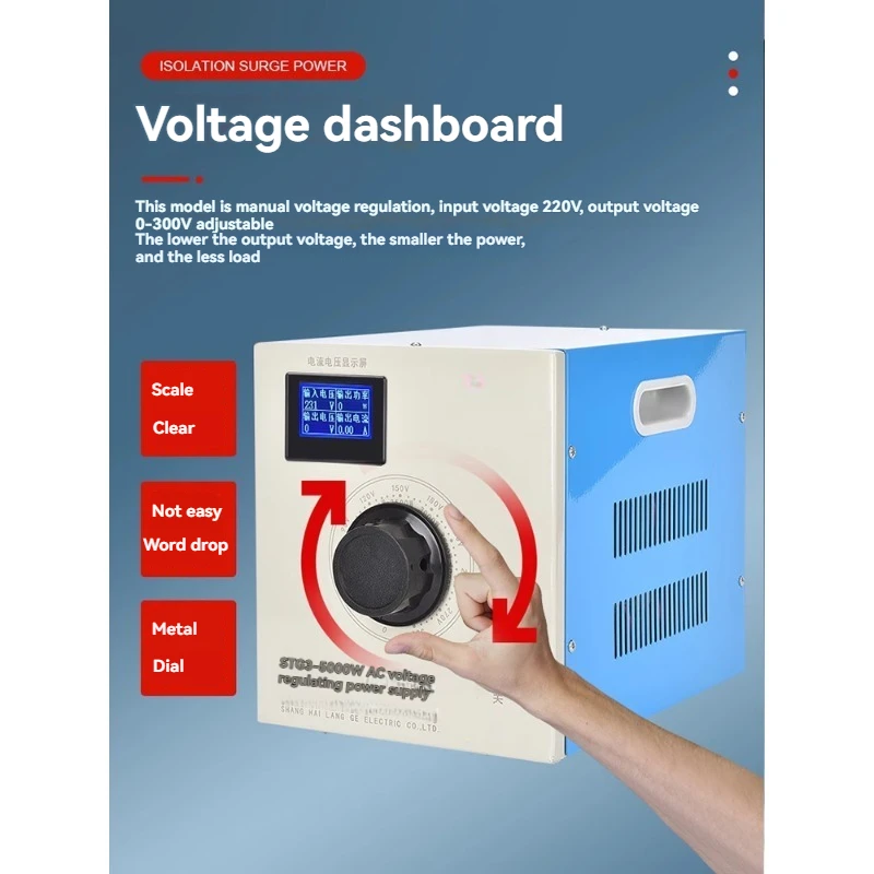 新型純銅製電圧レギュレータ 220V 単相 電流表示付き S - Power Supply 500W のレビューと価格
