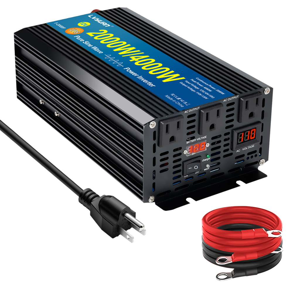 LVYUAN 1500W インバーター（UPS機能付き、15 - Power Supply 12V のレビューと価格