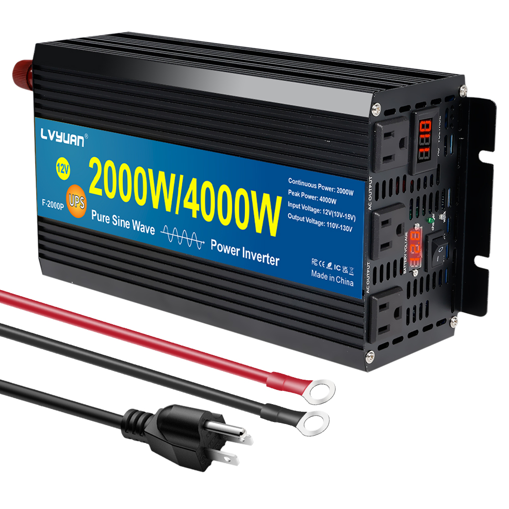 LVYUAN 1500W インバーター（UPS機能付き、15 - Power Supply 12V のレビューと価格