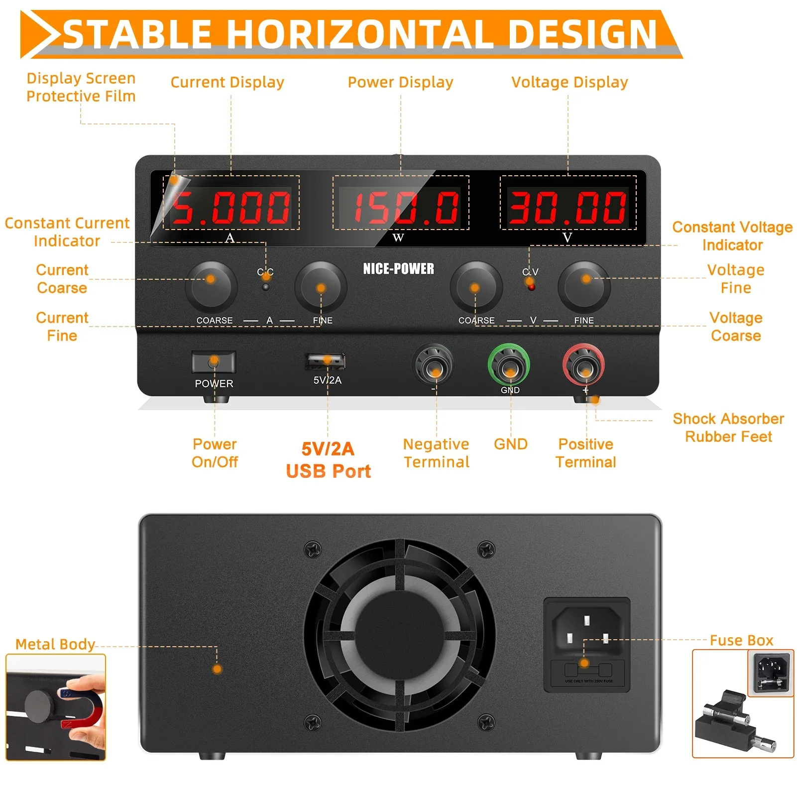 30V 5A 150W DC電源 NICE-POWER SP - Smps Power Supply のレビューと価格