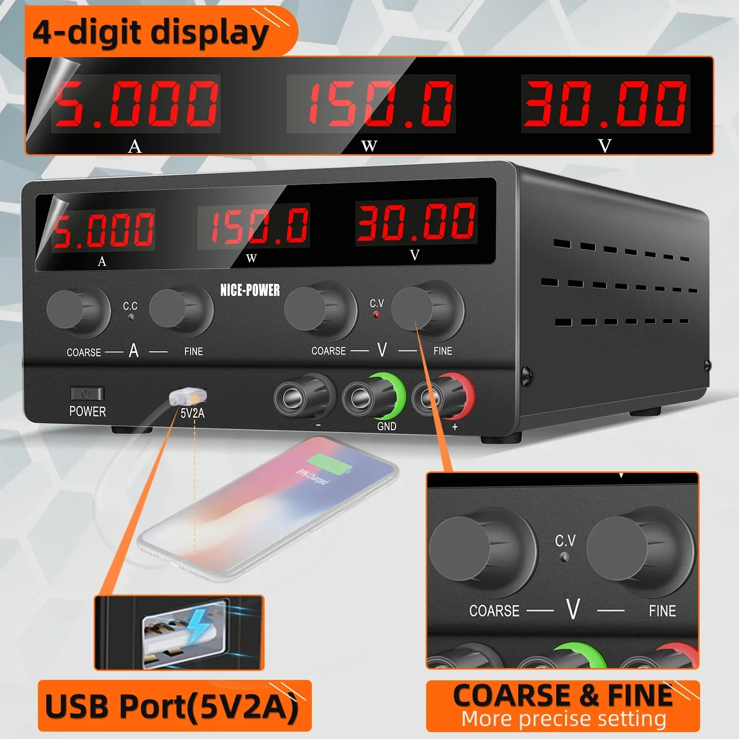 30V 5A 150W DC電源 NICE-POWER SP - Smps Power Supply のレビューと価格