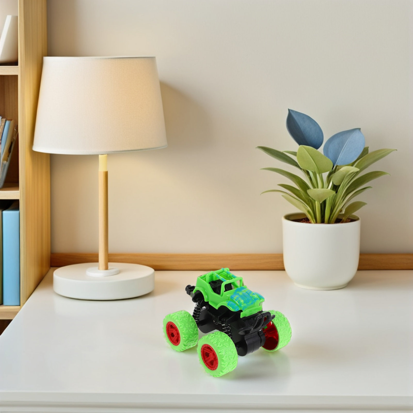 6個入り、慣性で動くオフロード車両、四輪駆動、プラスチック製 - Power Supply のレビューと価格