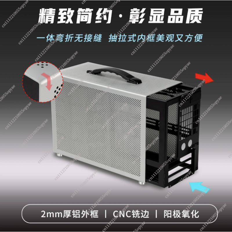 D3 アルミニウムミニ PC ケース 280 水冷 ATX  - Pc Power Supply のレビューと価格