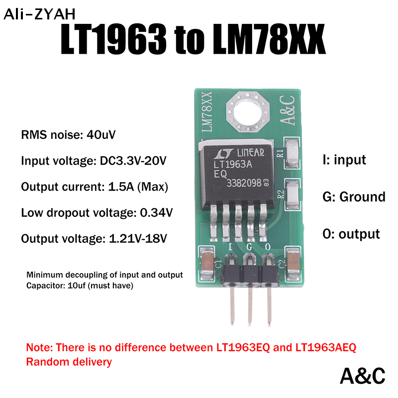 【TG16】1個 2026年新型 LT1963 - 7805 - Power Supply 12V のレビューと価格