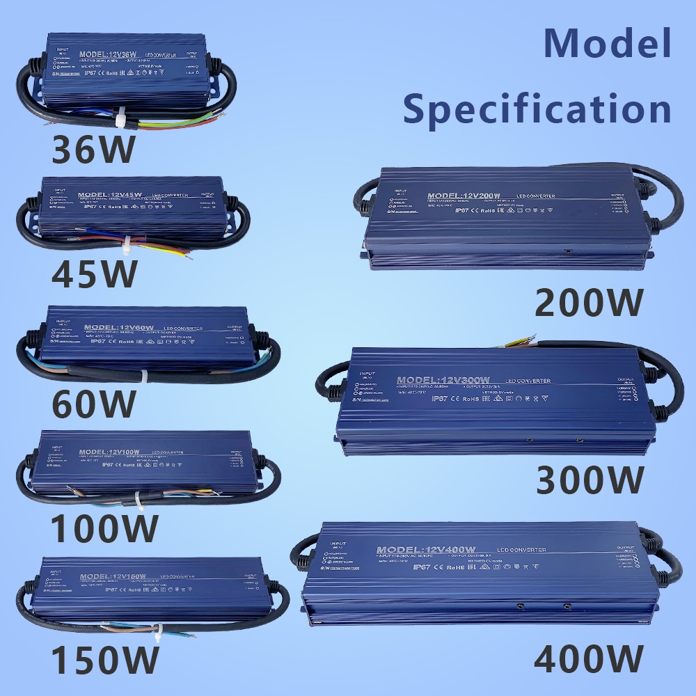 IP67防水入力110V-265V出力12V/24V 36W - Power Supply 12V のレビューと価格