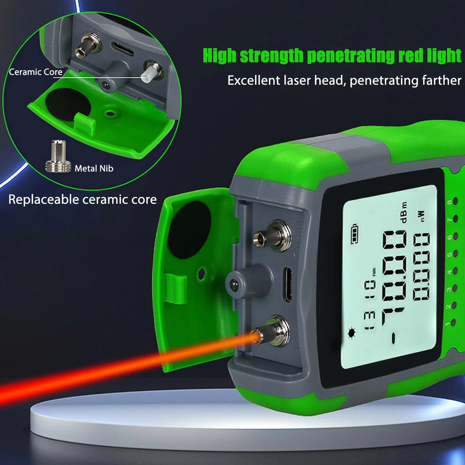 赤色光光ケーブルパワーテスター USB充電ケーブル付き 充電 - Power Supply Tester のレビューと価格