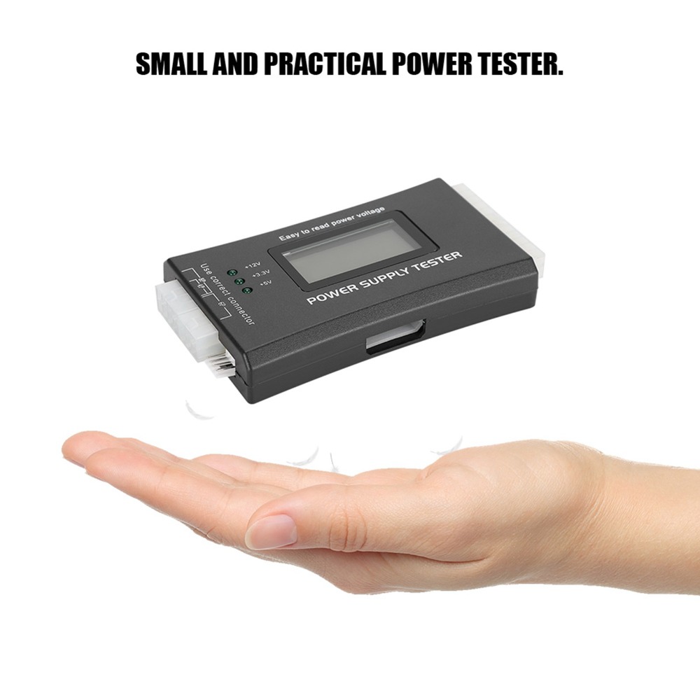 LCD ディスプレイ ATX 電源テスター 20/24 ピン - Power Supply Tester のレビューと価格
