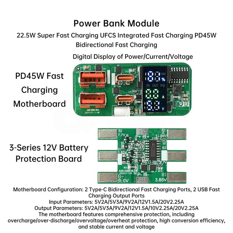 ABKN-DIY 充電モジュール PD45W 3S 双方向急 - Modular Power Supply のレビューと価格