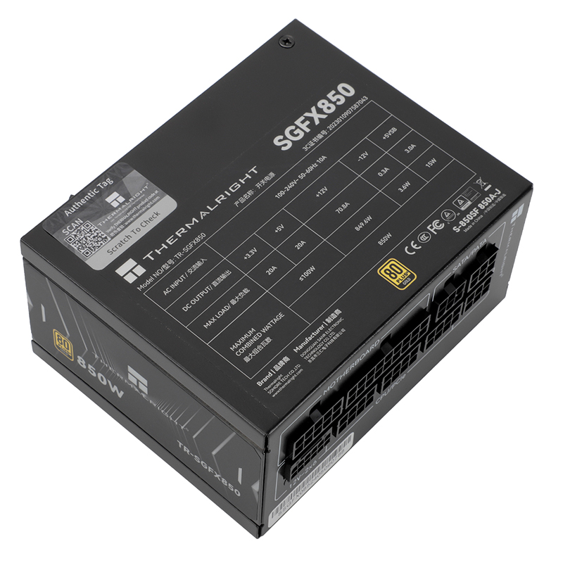 Thermalright SGFX850 Gold フルモジ - Server Power Supply のレビューと価格