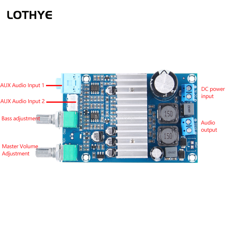 デジタルオーディオパワーアンプモジュール,100w,サブウー - Modular Power Supply のレビューと価格