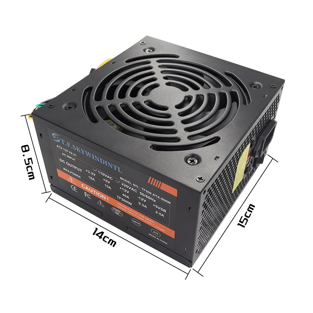 安価な500WブラックATXデスクトップゲーミングPC用PS - Power Supply 650W のレビューと価格