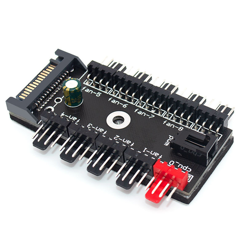 10ポート 4ピン PWM ファンハブスプリッター、Mole - Pc Power Supply のレビューと価格