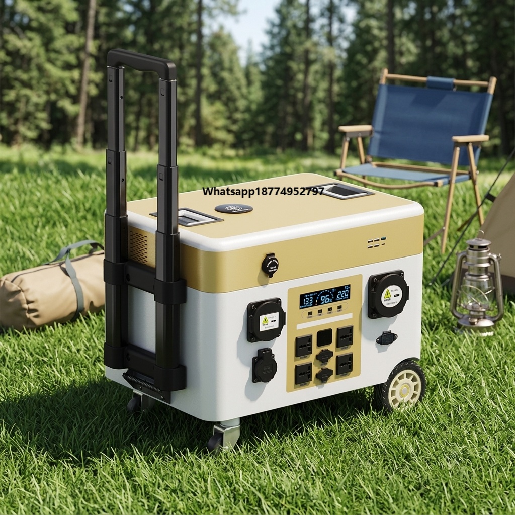 5000Whポータブルソーラー発電機、ソーラーパネル、車載充 - Power Supply のレビューと価格