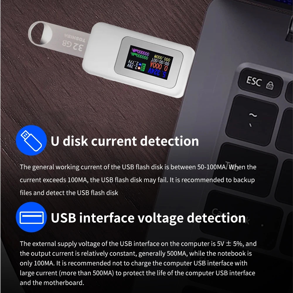 10 in 1 USB テスター DC デジタル電圧計 Am - Power Supply Tester のレビューと価格