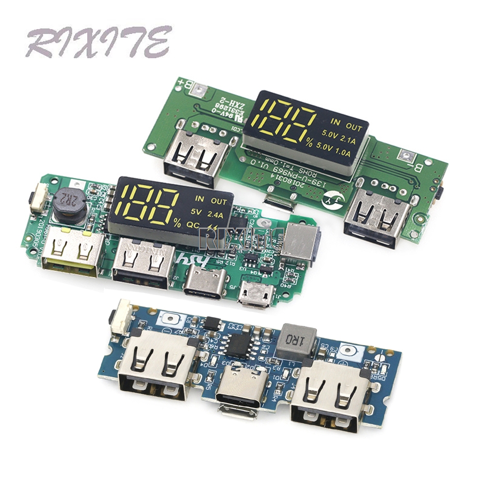リチウム電池充電器ボード LED デュアル USB 5V 2 - Modular Power Supply のレビューと価格