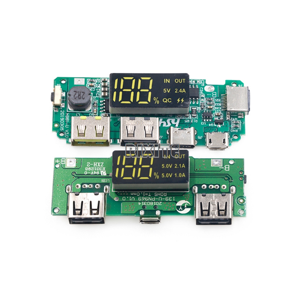 リチウム電池充電器ボード LED デュアル USB 5V 2 - Modular Power Supply のレビューと価格