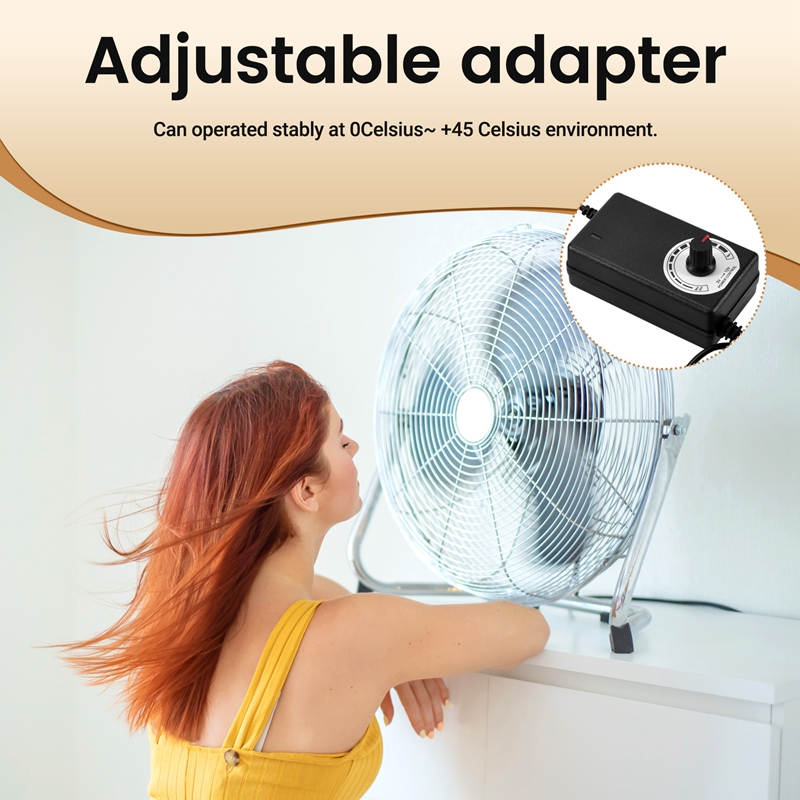 AC-DCアダプター 12V 2A 調整可能な電源モーター速 - Power Supply 12V のレビューと価格