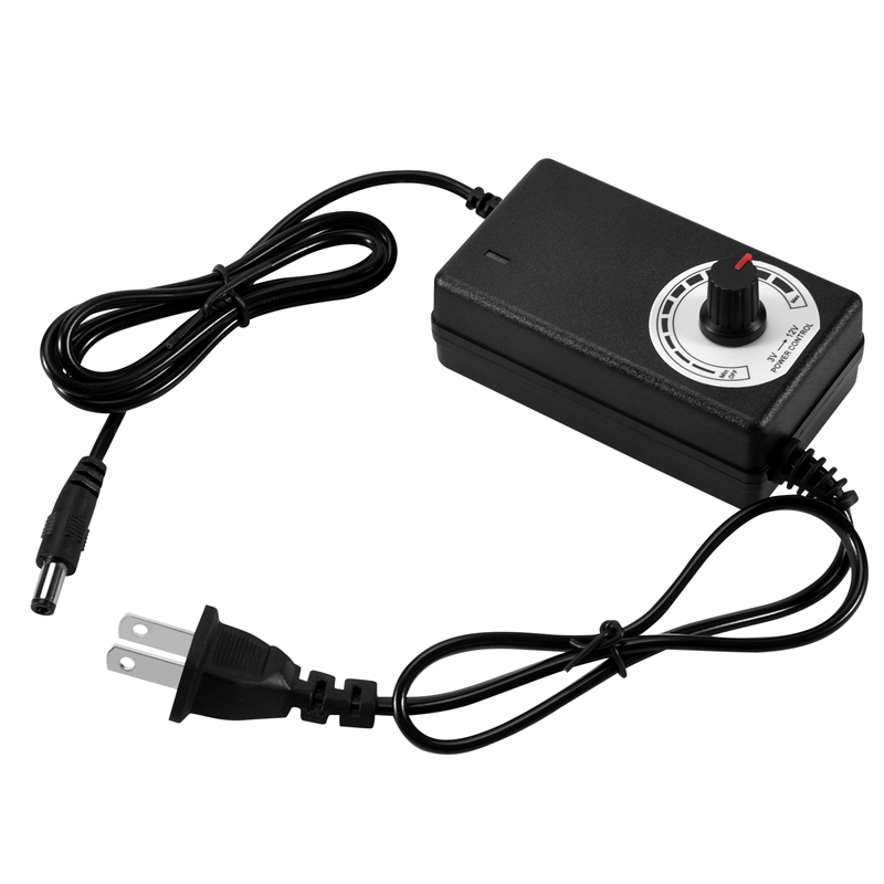 AC-DCアダプター 12V 2A 調整可能な電源モーター速 - Power Supply 12V のレビューと価格