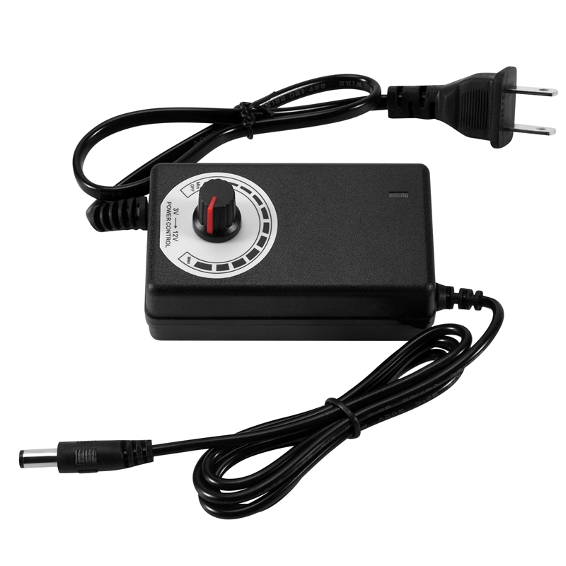 AC-DCアダプター 12V 2A 調整可能な電源モーター速 - Power Supply 12V のレビューと価格
