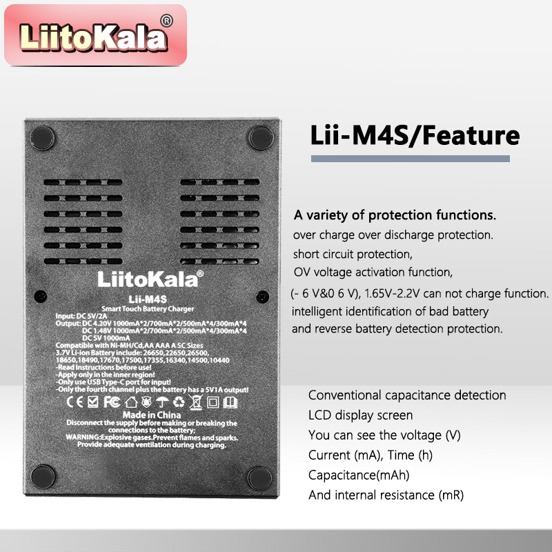 LiitoKala Lii-M4S タッチ充電器 (4 スロ - Power Supply Tester のレビューと価格