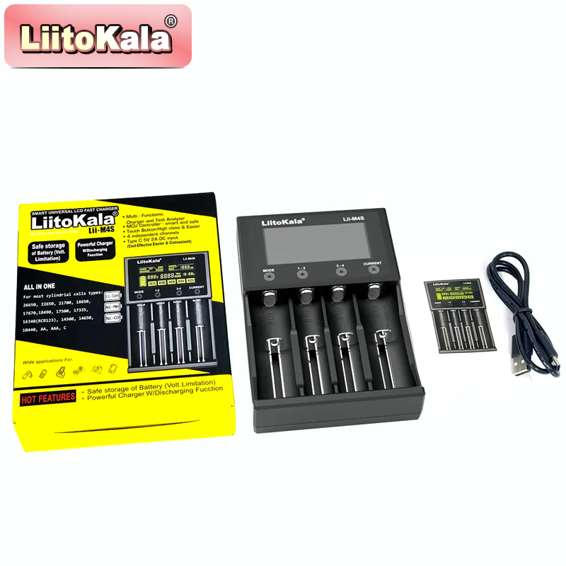 LiitoKala Lii-M4S タッチ充電器 (4 スロ - Power Supply Tester のレビューと価格