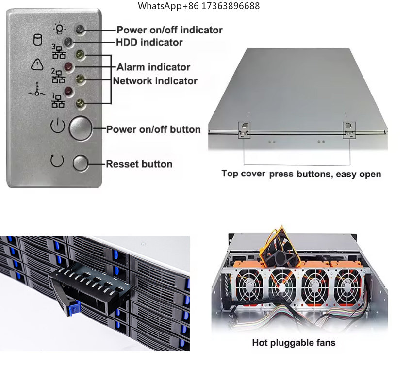 4Uラックマウントサーバーケース 24個ホットスワップ対応S - Server Power Supply のレビューと価格